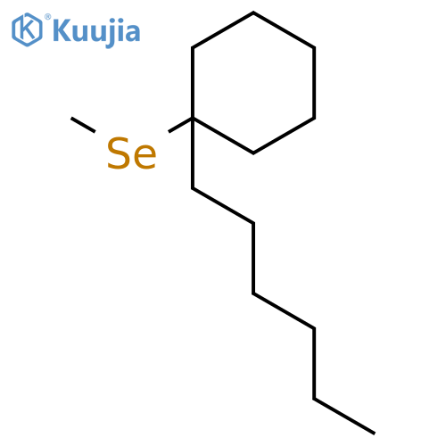 Cyclohexane, 1-hexyl-1-(methylseleno)- structure