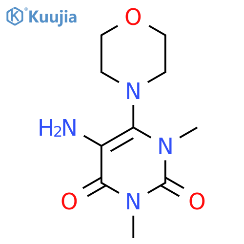 2,4(1H,3H)-Pyrimidinedione, 5-amino-1,3-dimethyl-6-(4-morpholinyl)- structure