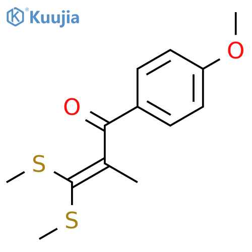 2-Propen-1-one, 1-(4-methoxyphenyl)-2-methyl-3,3-bis(methylthio)- structure