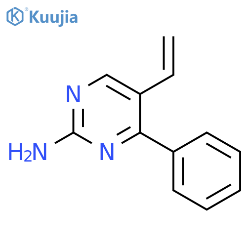 5-ethenyl-4-phenylpyrimidin-2-amine structure