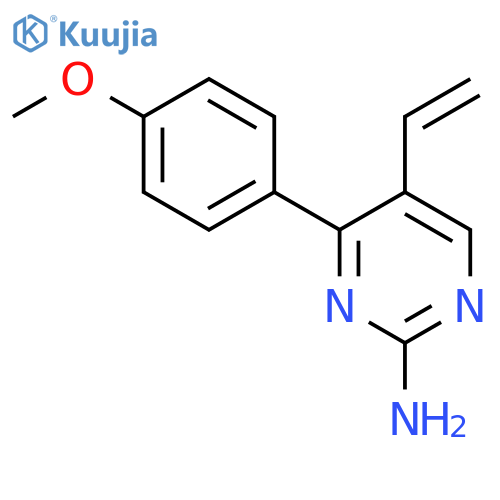 5-ethenyl-4-(4-methoxyphenyl)pyrimidin-2-amine structure
