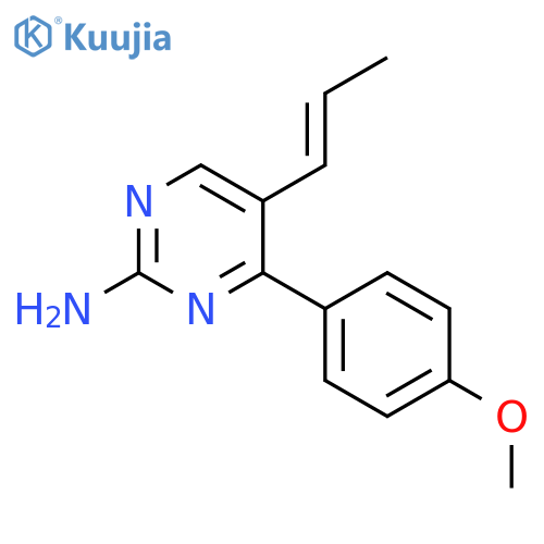4-(4-methoxyphenyl)-5-[(e)-prop-1-enyl]pyrimidin-2-amine structure