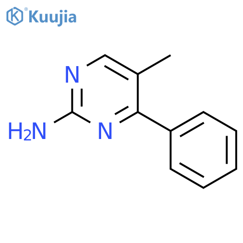 5-methyl-4-phenylpyrimidin-2-amine structure