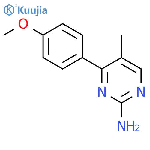4-(4-methoxyphenyl)-5-methylpyrimidin-2-amine structure