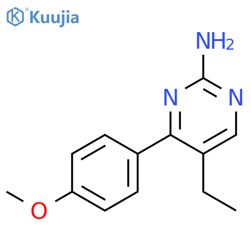 2-Pyrimidinamine, 5-ethyl-4-(4-methoxyphenyl)- structure