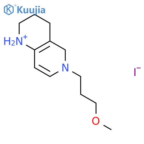1,6-Naphthyridinium, 1,2,3,4-tetrahydro-6-(3-methoxypropyl)-, iodide structure