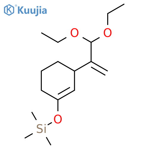 Silane, [[3-[1-(diethoxymethyl)ethenyl]-1-cyclohexen-1-yl]oxy]trimethyl- structure