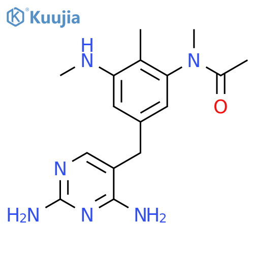Acetamide,N-[5-[(2,4-diamino-5-pyrimidinyl)methyl]-2-methyl-3-(methylamino)phenyl]-N-methyl- structure