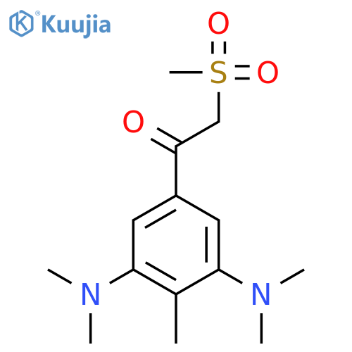 Ethanone, 1-[3,5-bis(dimethylamino)-4-methylphenyl]-2-(methylsulfonyl)- structure