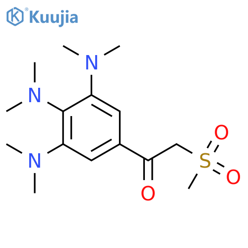 Ethanone, 2-(methylsulfonyl)-1-[3,4,5-tris(dimethylamino)phenyl]- structure