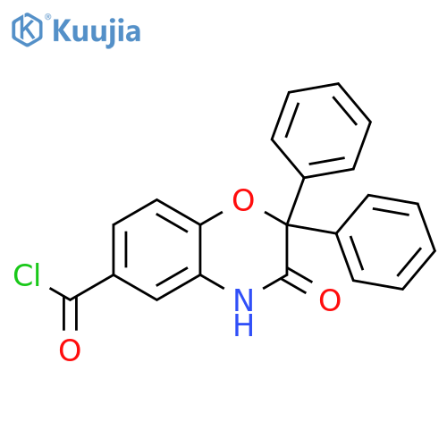 2H-1,4-Benzoxazine-6-carbonyl chloride, 3,4-dihydro-3-oxo-2,2-diphenyl- structure
