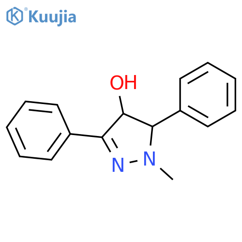 1H-Pyrazol-4-ol, 4,5-dihydro-1-methyl-3,5-diphenyl- structure