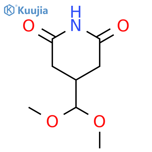 2,6-Piperidinedione, 4-(dimethoxymethyl)- structure