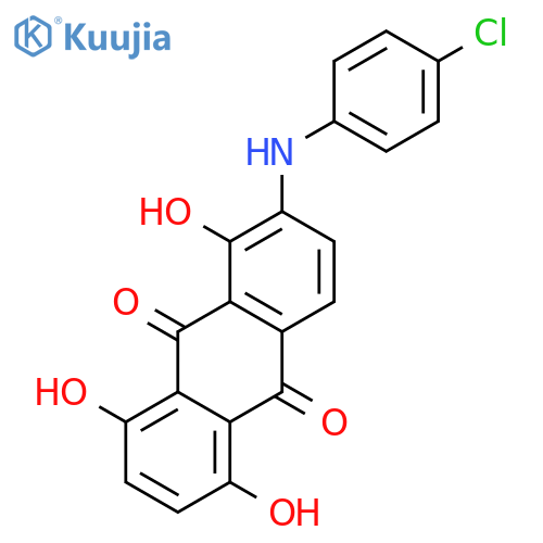 9,10-Anthracenedione, 2-[(4-chlorophenyl)amino]-1,5,8-trihydroxy- structure