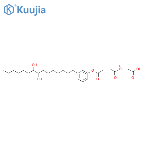 7,8-Pentadecanediol, 15-[3-(acetyloxy)phenyl]-, diacetate structure