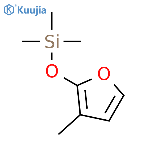 Silane, trimethyl[(3-methyl-2-furanyl)oxy]- structure