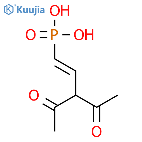 Phosphonic acid, (3-acetyl-4-oxo-1-pentenyl)- structure