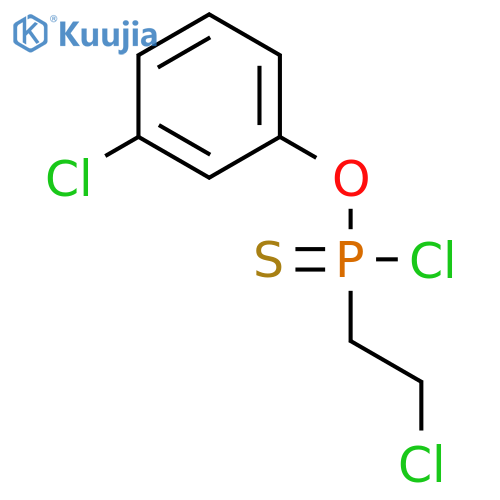 PHOSPHONOCHLORIDOTHIOIC ACID, (2-CHLOROETHYL)-, O-(3-CHLOROPHENYL) ESTER structure