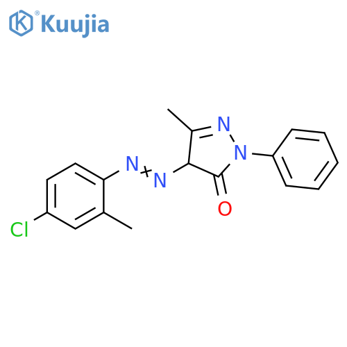 3H-Pyrazol-3-one,4-[(4-chloro-2-methylphenyl)azo]-2,4-dihydro-5-methyl-2-phenyl- structure