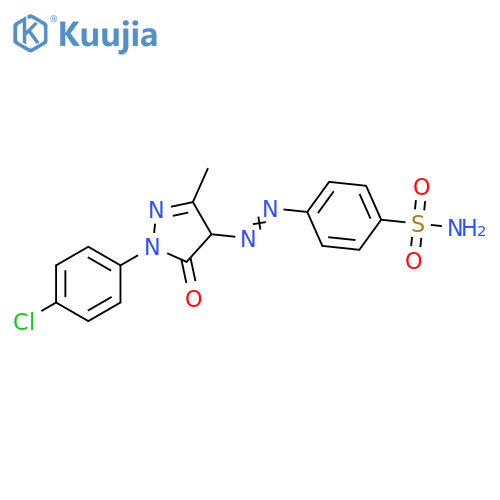 Benzenesulfonamide,4-[[1-(4-chlorophenyl)-4,5-dihydro-3-methyl-5-oxo-1H-pyrazol-4-yl]azo]- structure
