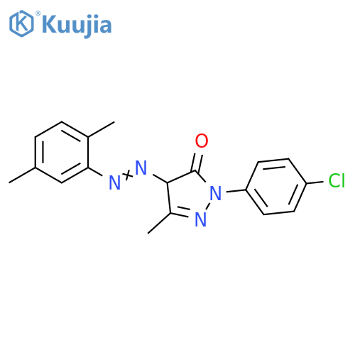 3H-Pyrazol-3-one,2-(4-chlorophenyl)-4-[(2,5-dimethylphenyl)azo]-2,4-dihydro-5-methyl- structure