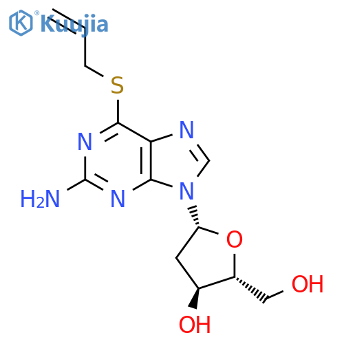 Guanosine, 2'-deoxy-6-S-2-propenyl-6-thio- structure