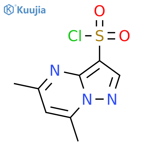 Pyrazolo[1,5-a]pyrimidine-3-sulfonyl chloride, 5,7-dimethyl- structure