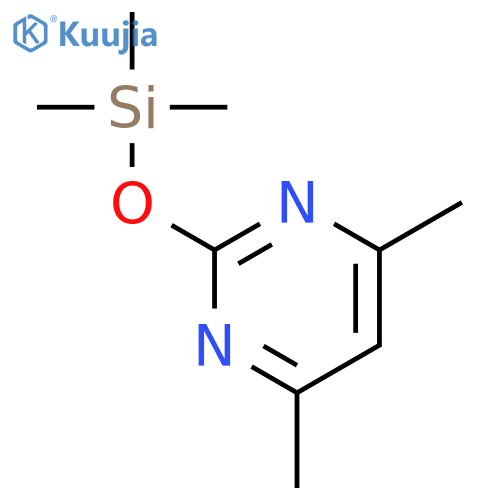 Pyrimidine, 4,6-dimethyl-2-[(trimethylsilyl)oxy]- structure