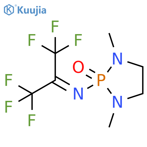 1,3,2-Diazaphospholidin-2-amine, 1,3-dimethyl-N-[2,2,2-trifluoro-1-(trifluoromethyl)ethylidene]-, 2-oxide structure