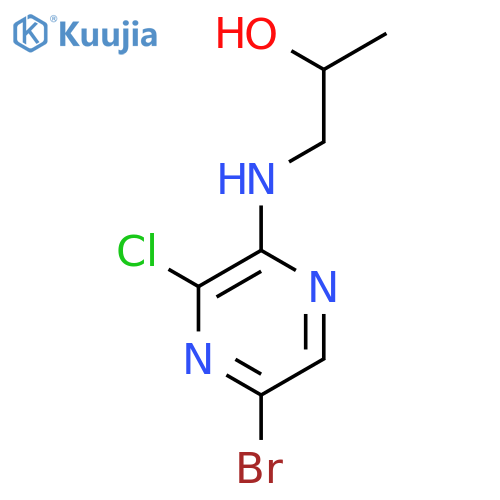 2-PROPANOL, 1-[(5-BROMO-3-CHLOROPYRAZINYL)AMINO]- structure