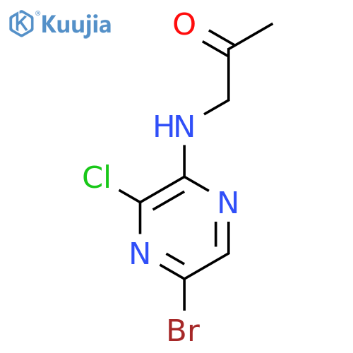 2-Propanone, 1-[(5-bromo-3-chloropyrazinyl)amino]- structure
