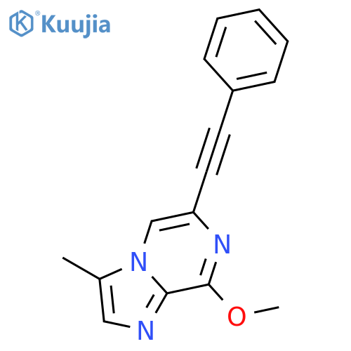 IMIDAZO[1,2-A]PYRAZINE, 8-METHOXY-3-METHYL-6-(PHENYLETHYNYL)- structure