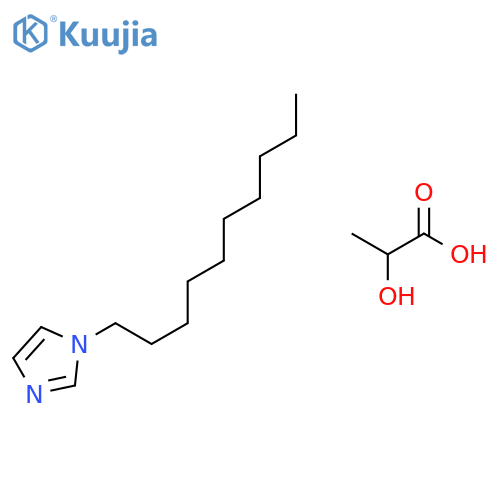 PROPANOIC ACID, 2-HYDROXY-, COMPD. WITH 1-DECYL-1H-IMIDAZOLE (1:1) structure