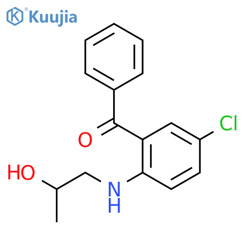 Methanone, [5-chloro-2-[(2-hydroxypropyl)amino]phenyl]phenyl- structure