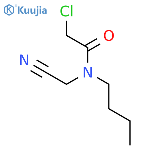 Acetamide, N-butyl-2-chloro-N-(cyanomethyl)- structure