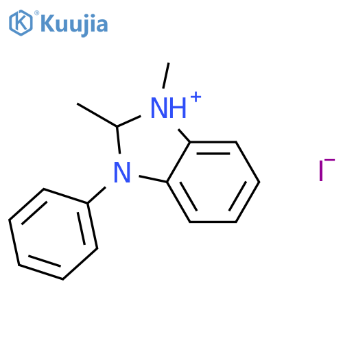1H-Benzimidazolium, 1,2-dimethyl-3-phenyl-, iodide structure