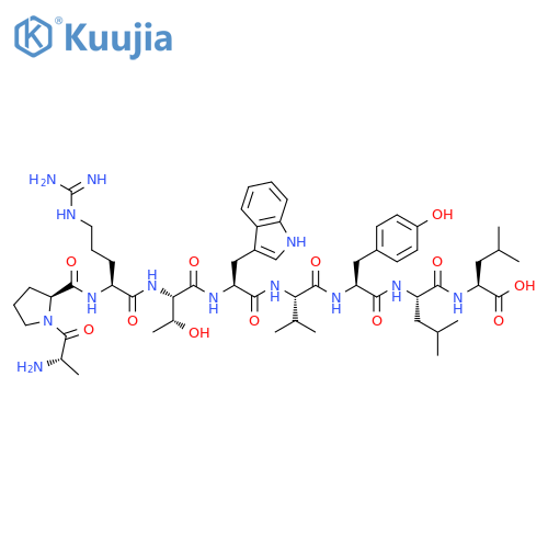 L-Leucine,L-alanyl-L-prolyl-L-arginyl-L-threonyl-L-tryptophyl-L-valyl-L-tyrosyl-L-leucyl- structure