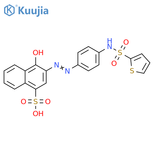 1-Naphthalenesulfonic acid,4-hydroxy-3-[[4-[(2-thienylsulfonyl)amino]phenyl]azo]- structure