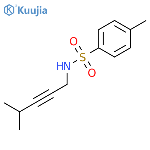 Benzenesulfonamide, 4-methyl-N-(4-methyl-2-pentynyl)- structure