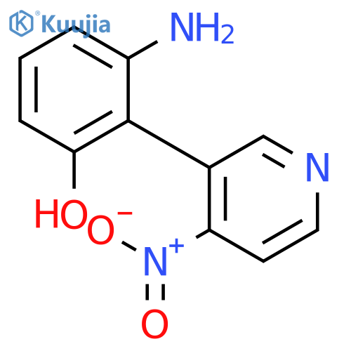 Phenol, 3-amino-2-(4-nitro-3-pyridinyl)- structure