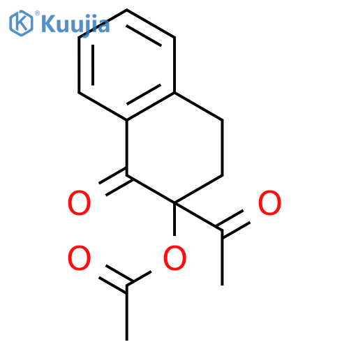 1(2H)-Naphthalenone, 2-acetyl-2-(acetyloxy)-3,4-dihydro- structure