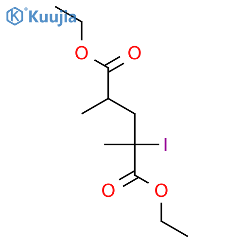 PENTANEDIOIC ACID, 2-IODO-2,4-DIMETHYL-, DIETHYL ESTER structure