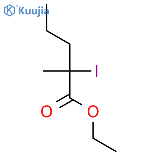 PENTANOIC ACID, 2-IODO-2-METHYL-, ETHYL ESTER structure