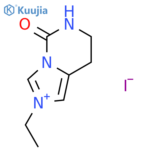 IMIDAZO[1,5-C]PYRIMIDINIUM, 2-ETHYL-5,6,7,8-TETRAHYDRO-5-OXO-, IODIDE structure