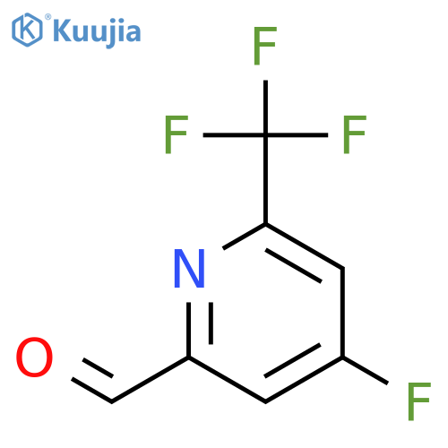 2-Pyridinecarboxaldehyde, 4-fluoro-6-(trifluoromethyl)- structure