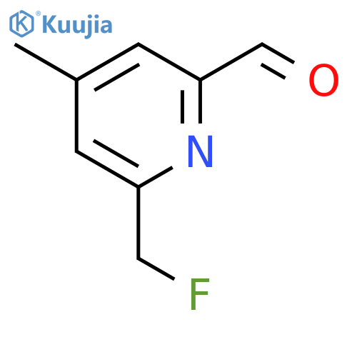 2-Pyridinecarboxaldehyde, 6-(fluoromethyl)-4-methyl- (9CI) structure