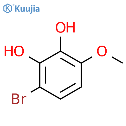 3-bromo-6-methoxybenzene-1,2-diol structure
