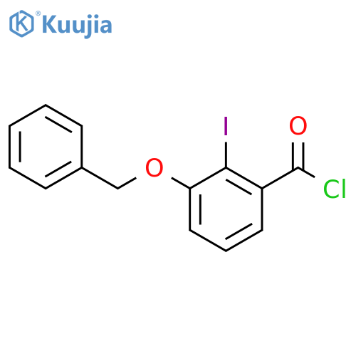 Benzoyl chloride, 2-iodo-3-(phenylmethoxy)- structure