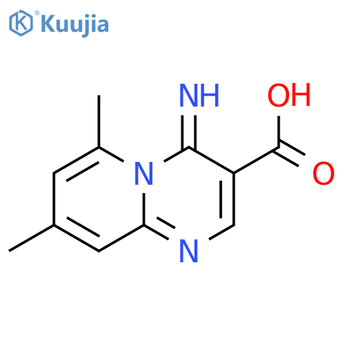 4H-Pyrido[1,2-a]pyrimidine-3-carboxylic acid, 4-imino-6,8-dimethyl- structure