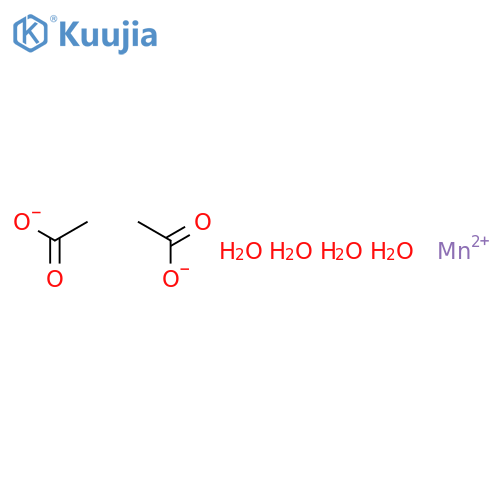 Manganese acetate tetrahydrate structure